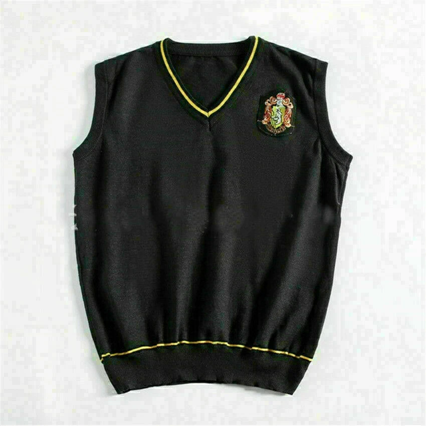 Harry Potter Vest Tie Wool Sweater School Uniform Fancy Dress Costume Gryffindor - Image 3 of 4