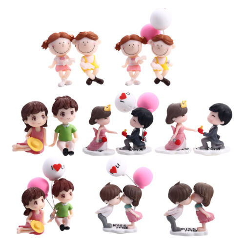 Creative Girls Gifts Car Ornaments Cartoon Couples Car Decoration Action Figure - Picture 1 of 20
