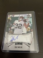 2021 Leaf Draft Dax Milne Rookie Auto #BA-DM2 BYU Cougars Washington