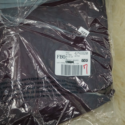 Top elasticizzato Lands End Plus Size 3X Ponte maniche corte svolazzanti collo scoop NUOVO - Foto 5 di 6
