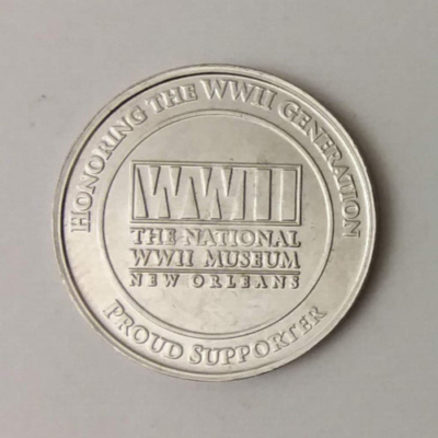 The National WWII Museum New Orleans Memorial Day 2022 Coin Medal Token 25mm