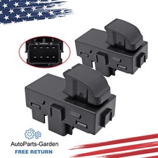 For 2008-14 Chevrolet Silverado 1500 Rear Left And Right Side Window Switch 2pc