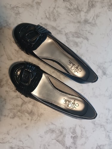 LifeStride Mascot Women's Wedge NWOB Shoes Loafers Slip On Navy Blue Size 6.5 M - Picture 7 of 7