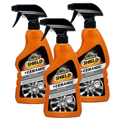 3 x ARMOR ALL Shield +Ceramic Wheel Cleaner Spray 500ml Felgenreiniger