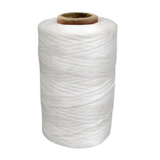 1 Spool White Sinew Waxed Beading Craft Poly Thread Artificial Wax Sinue