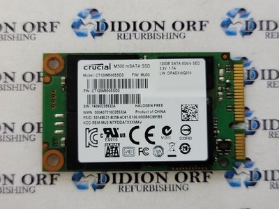 CRUCIAL M500 120GB mSATA SSD CT120M500SSD3, Grade C, SKU 25763