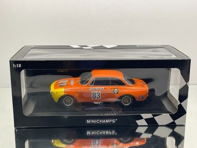 MINICHAMPS 721283 ALFA ROMEO GTA 1300 JUNIOR JAGERMEISTER 1972-1:18- GOOD IN BOX