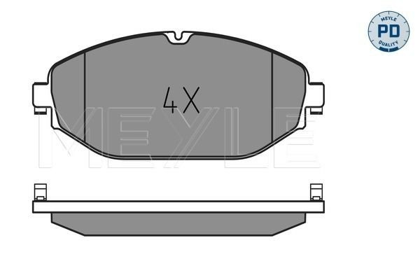 Meyle Bremsbelagsatz, Scheibenbremse 0252207619/PD-image