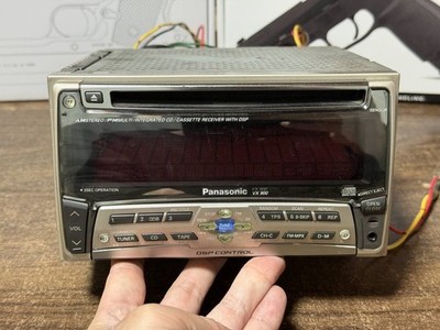 Rare Panasonic CQ VX900SD 2DIN CD Cassette AUX Head Unit DSP EQ
