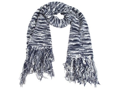 Armani Jeans Damen Schal Scarf Shawl Tuch ca. 225 cm x 42 cm mit Wolle Wool