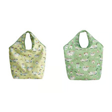 Bolsa de Compras Ecológica Reutilizable Plegable Aislada - Diseño Gato y Esmoquin Bicolor