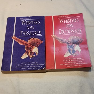 Webster's New Thesaurus & Dictionary Set, English Language Study, Paperback