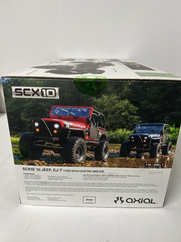NEW! Axial SCX10 III Jeep CJ-7 RTR 4WD Rock Crawler (Red) AXI03008T1 - Picture 5 of 12