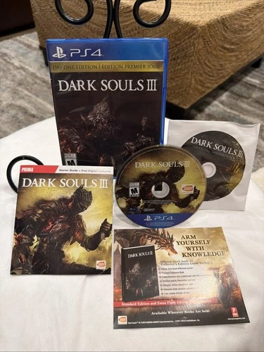 Dark Souls III: Day One Edition (Sony PlayStation 4, 2016) PS4 CIB! W/ Manual CD