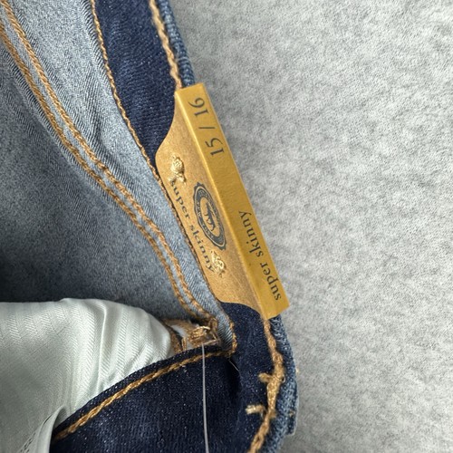 Abercrombie Kids Girls Size 15/16 Skinny Denim Blue Jeans Youth NWT - Picture 6 of 11