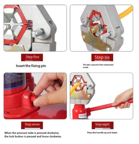 Spruzzatore Tubo Aria Condizionata Manuale Tubo Idraulico Crimpatrice - Foto 10 di 14