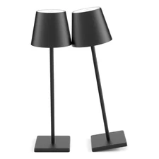 2-Pack LED Cordless Table Lamp, Rechargeable Battery Desk lamp 3W 5500mAh Bat...