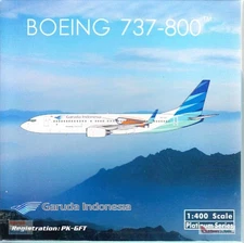 PHX11689 1:400 Phoenix Model Garuda Indonesia B737-800(W) Reg #PK-GFT Vaccine