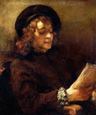 Rembrandt Titus Reading Giclee Print on Canvas 8x10 Classic Dutch Wall Art Decor