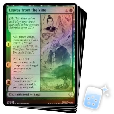 FOIL LEAVES FROM THE VINE X4 Avatar: The Last Airbender TLA Magic MTG MINT CARD