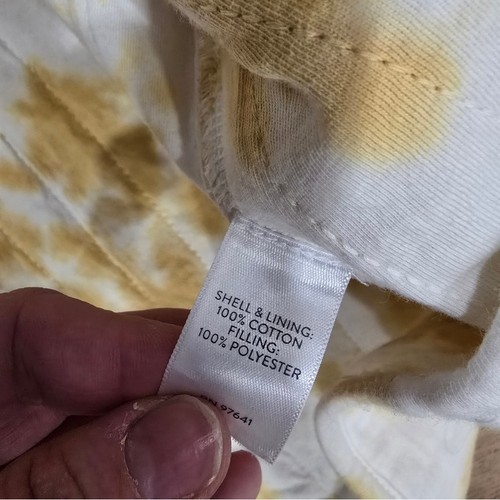 Pure Jill Mustard Yellow and Cream Tye Dye Cotton Quilted Jacket Size S - Picture 8 of 8