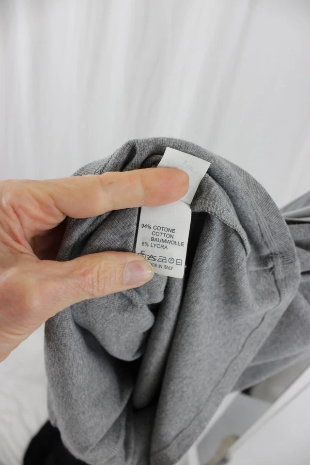 Top de corbata para mujer Rivamonti gris mezcla de algodón cuello en V plisado satinado mediano Foto 4 de 4