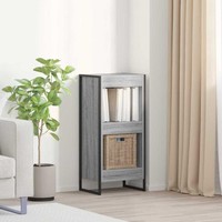 BüCherregal 40 X 30 X 86,5 Cm Holzwerkstoff Graues Sonoma