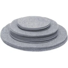 Feltectors Felt Plate China Dividers Grey Protectors Extra Large 48 Count