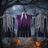 Halloween Skelett-Geister-Dekoration 3 StüCk FüR Spukhaus Deko Party