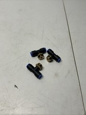 Lot of 3 SMC 5/16” Push To Connect Tee Fittings V-962