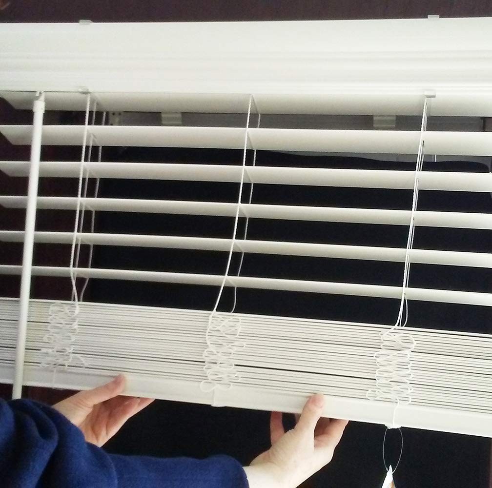 US Window And Floor 2" Faux Wood 30.5" W x 60" H, Inside Mount Cordless Blind...