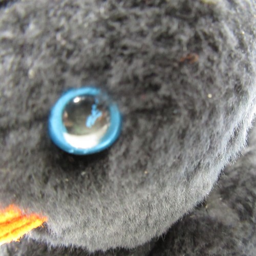 Gund 1976 schwarze Ente Plüschtier Stofftier orange Schnabel Filzfüße 7 Zoll groß - Bild 13 von 14