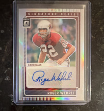 2025 Panini Donruss Optic Roger Wehrli Autograph Cardinals Football Card, PRIZM