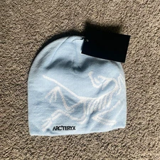 Arc'teryx Bird Head Toque Beanie Light Blue Authentic Wool Ski Winter Hat - NWOT