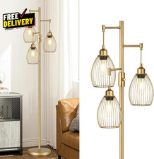 Dimmable Floor Lamp Industrial Floor Lamps for Living Room Gold Tree Lamp Standi