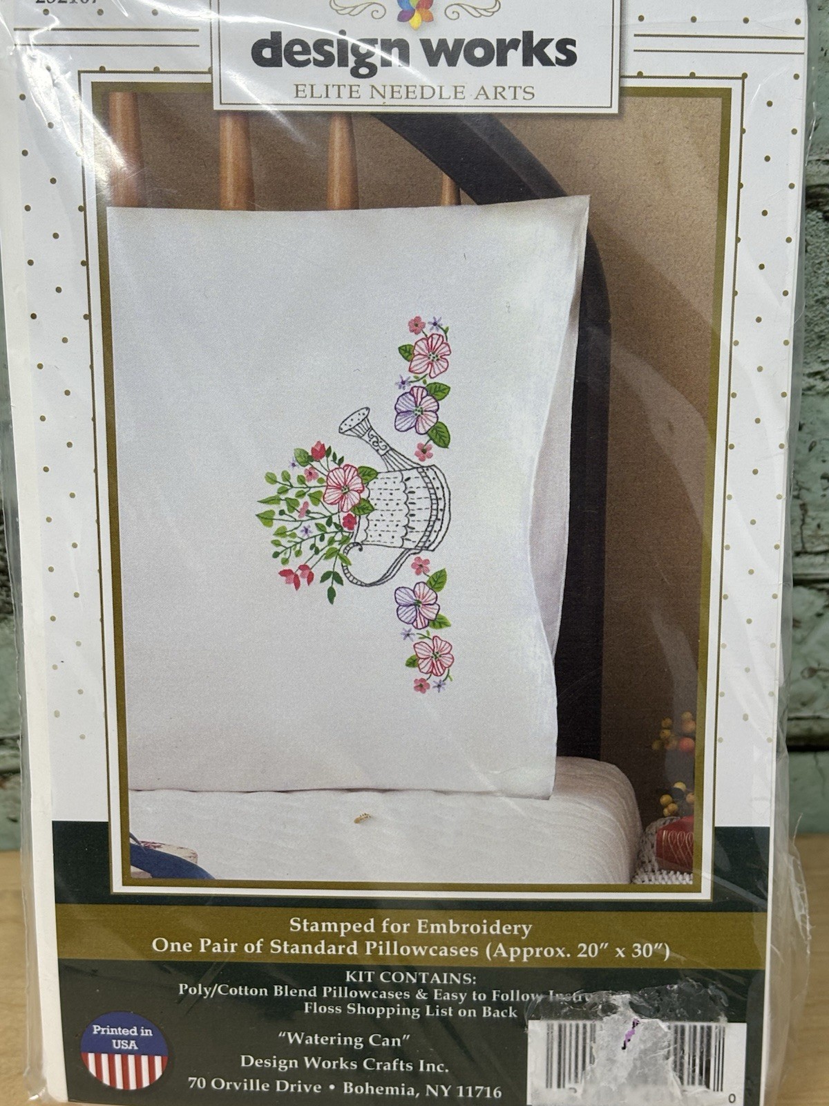 ~ Design Works Watering Can Pair Of Pillowcases #t232167 Usa