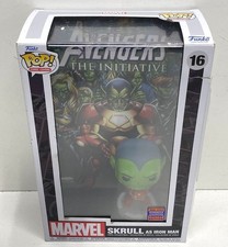 Marvel Funko Pop Comic Covers Skrull As Iron Man Avengers The Initiative