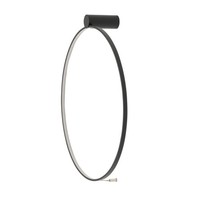 Led Wandlampe Metall Rund D: 60 Cm Schwarz Neutralweiß 4000 K 700 Lm Wandleuchte