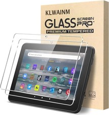 2 Pack 9H Anti Scratch Bubble Free Tempered Glass Screen Protectors for Tablet