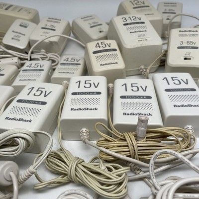 Power supply LOT 20 universal tip RadioShack 3V-15v