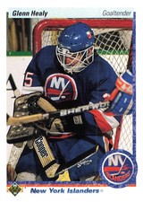 Glenn Healy 1990-91 Upper Deck #18 New York Islanders RC Hockey