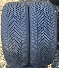 2X 225 55 18  102V  M&S XL  Continental Allseason Contact  5.4MM Tread