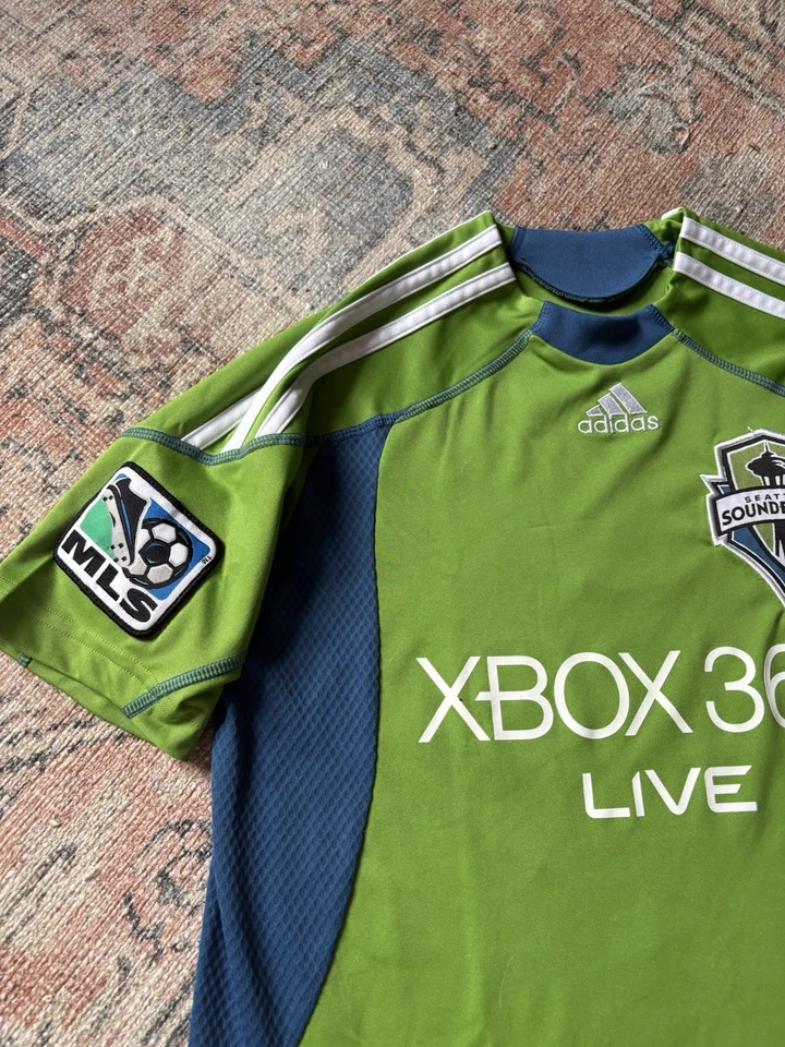 Camiseta de fútbol juvenil Adidas Seattle Sounders 2008 "Xbox 360" Foto 2 de 4