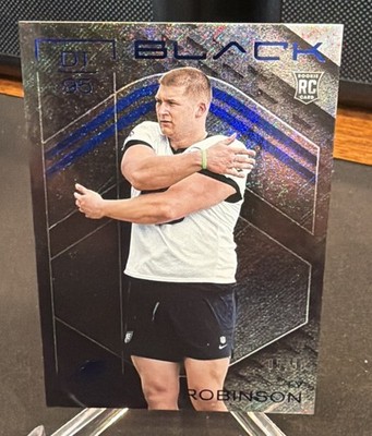 2025 Panini Black - Rookies Ty Robinson #157 Sapphire /50 (RC)