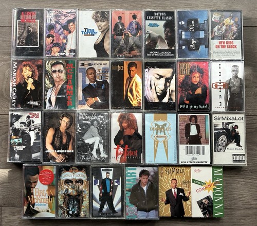 27 Cassette Lot 90s Hip Hop Pop Rap Vanilla Ice Mc Hammer New Kids On The Block
