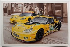 Postcard Chevrolet Corvette 24 Hours Of LeMans 2012 By Francis Breuer Chrome 6X4