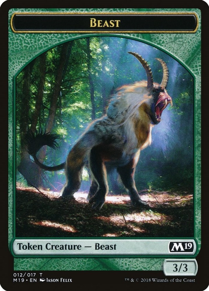 Beast Token Core Set 2019 [12] NM