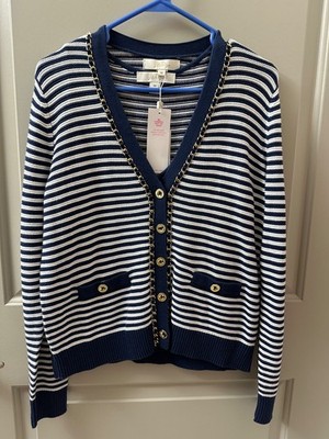 Lilly Pulitzer NWT - Wrenlee Sweater Set - Low Tide Navy Oceanside Stripe - Size