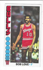 1976-77 TOPPS BOB LOVE #45 CHICAGO BULLS