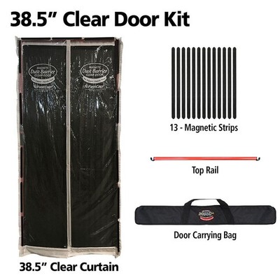 FastCap 3rd Hand Magnetic Dust Barrier System & Acc Product 38.5'' CLEAR Door Kit